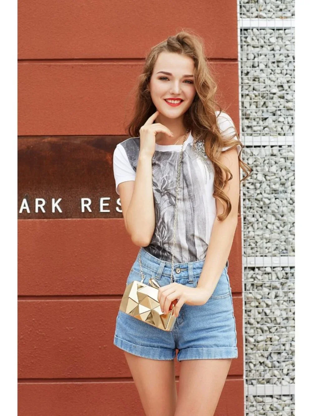 Chic Metallic Clutch Purse for Women | Elegant Evening Bag | Alloy Shell Design